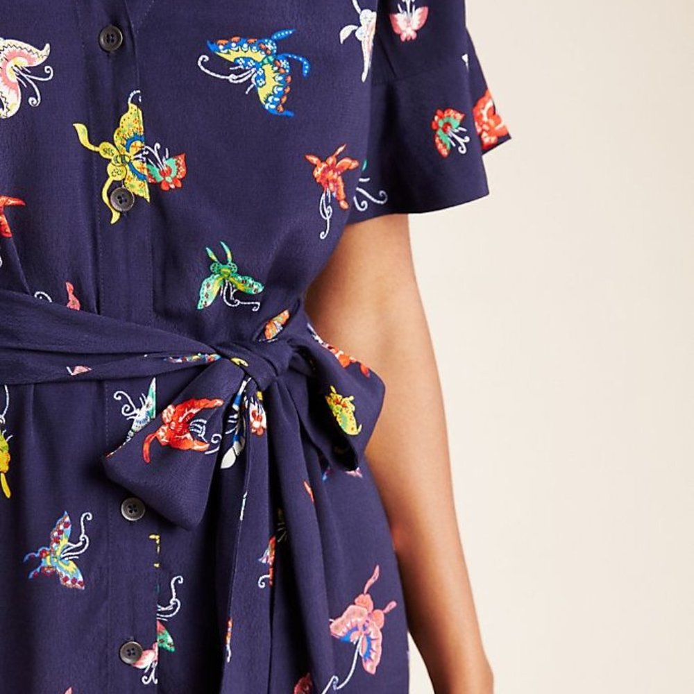 NEW Anthropologie Flutterby Dress - Picture 4 of 6